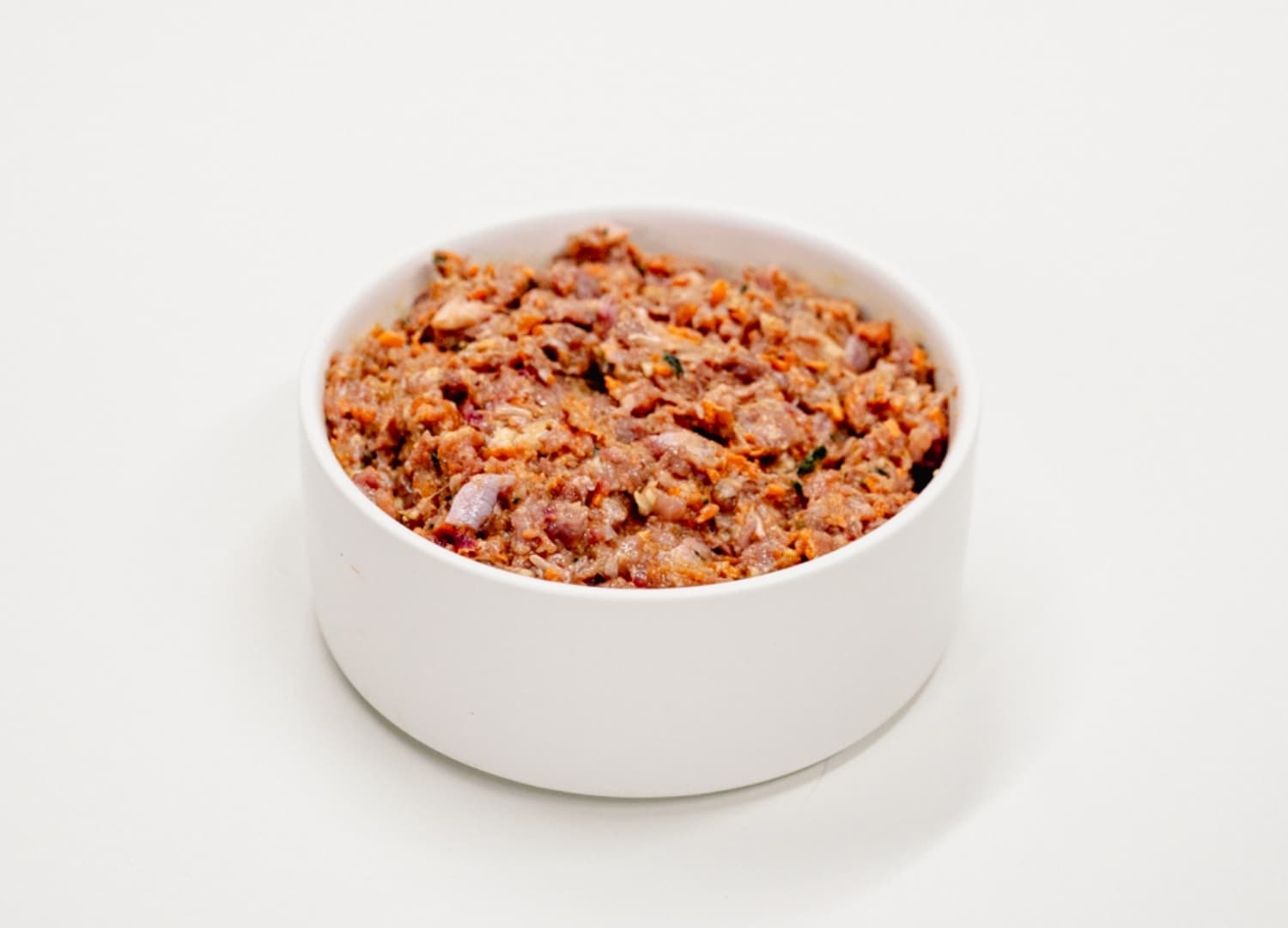 Natural Pet Pantry Raw Chicken Dog Food served on a plate