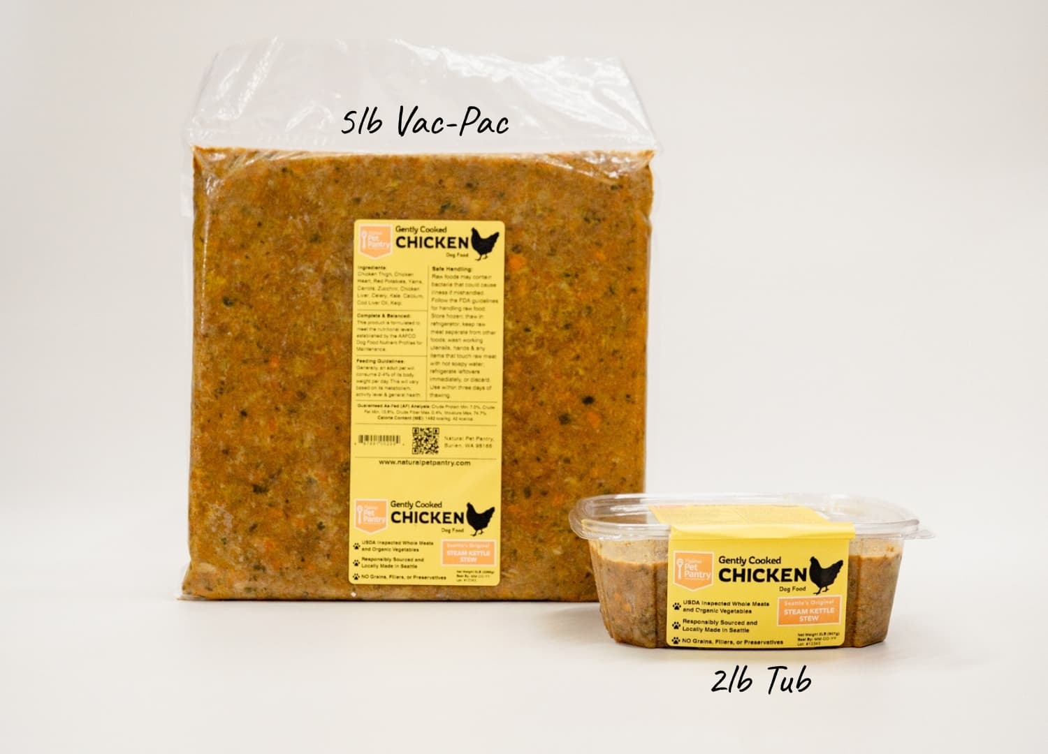 Natural Pet Pantry Gently Cooked Chicken Dog Food packaging