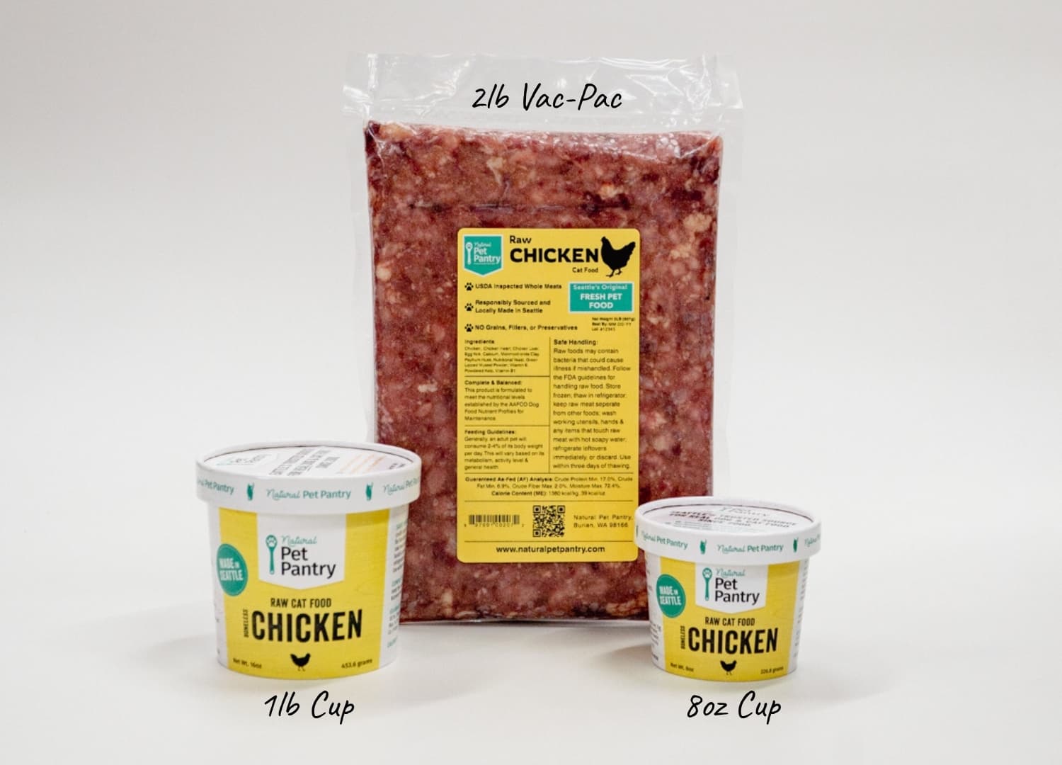 Natural Pet Pantry Raw Chicken Cat Food packaging
