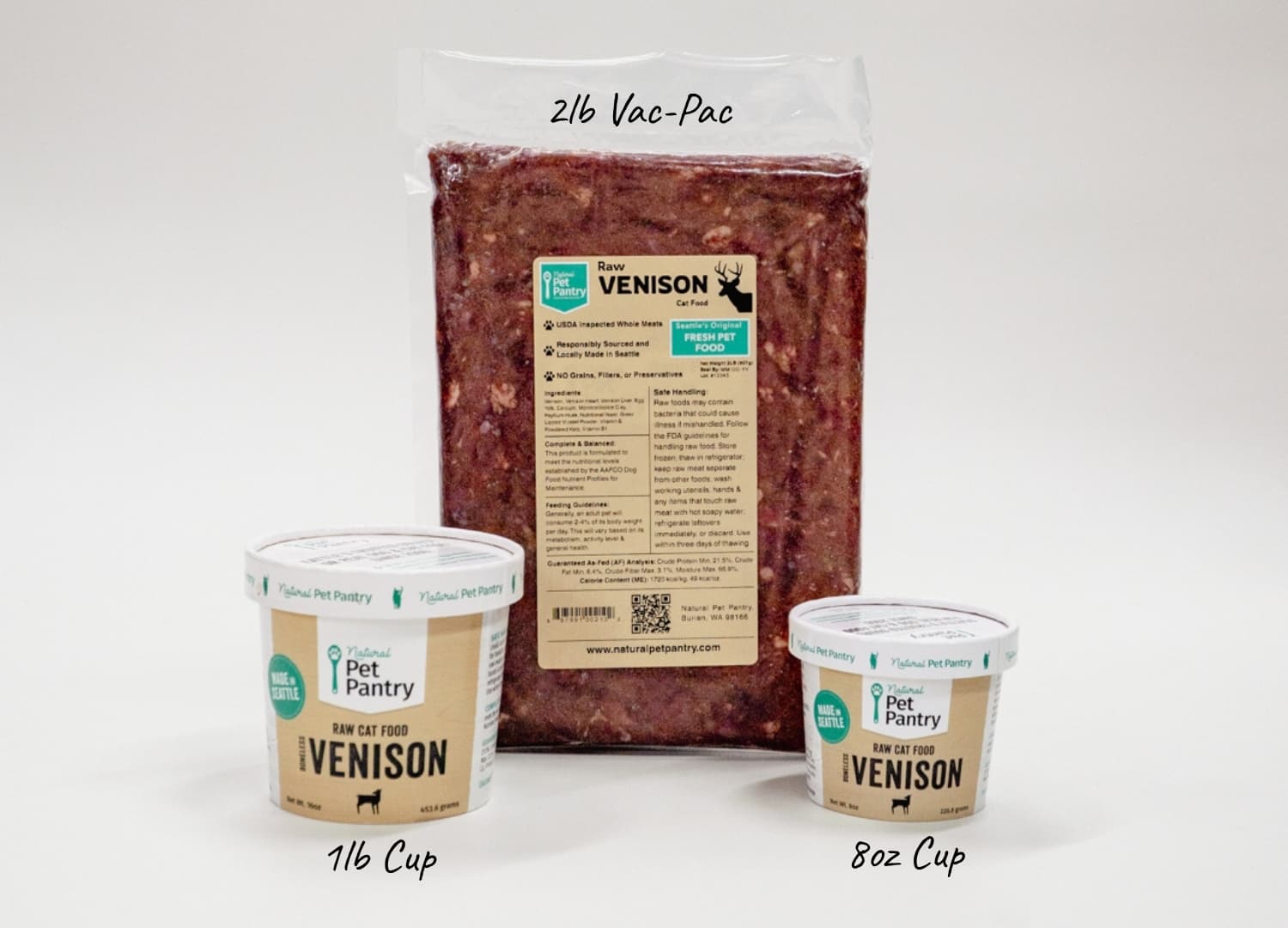 Natural Pet Pantry Raw Venison Cat Food packaging