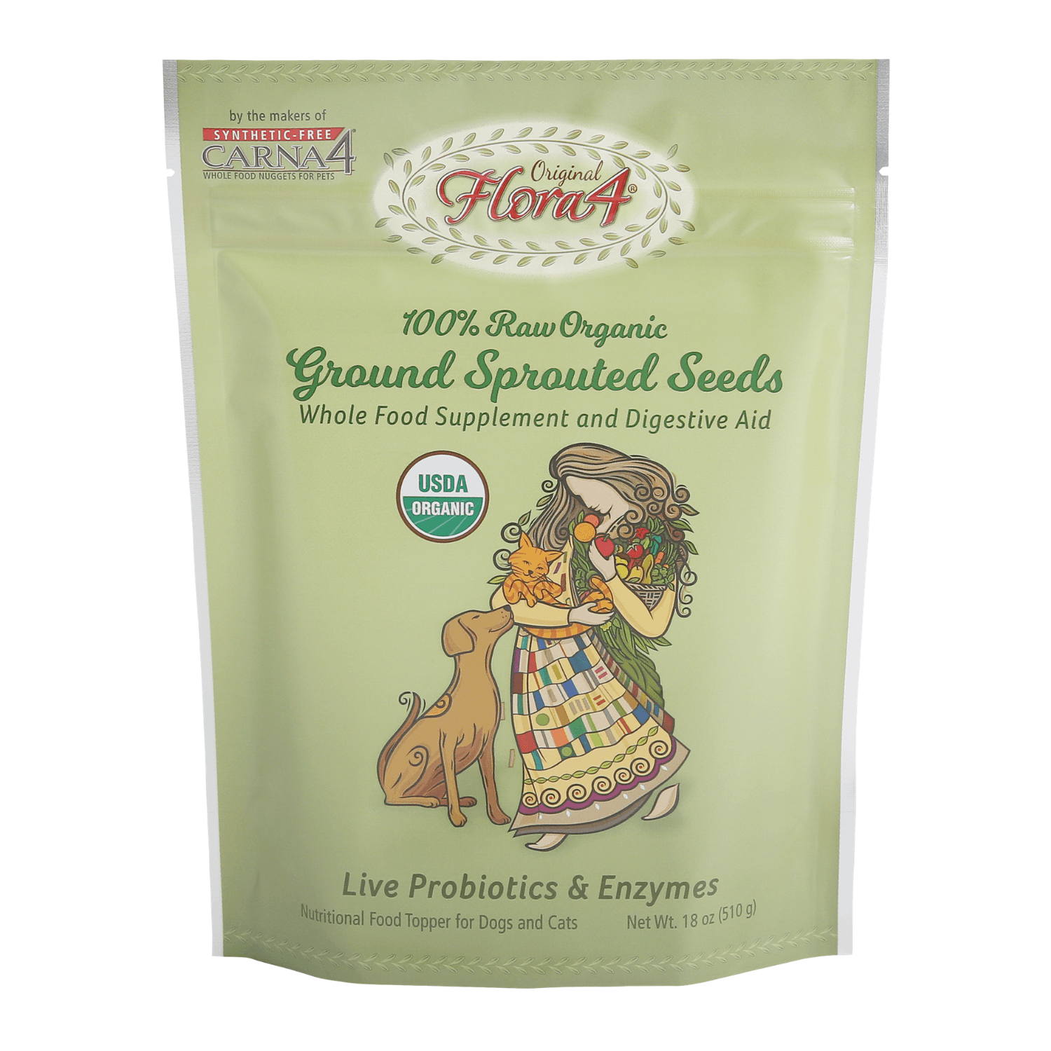 Carna 4 - Original Flora4 Ground Sprouted Seeds Topper