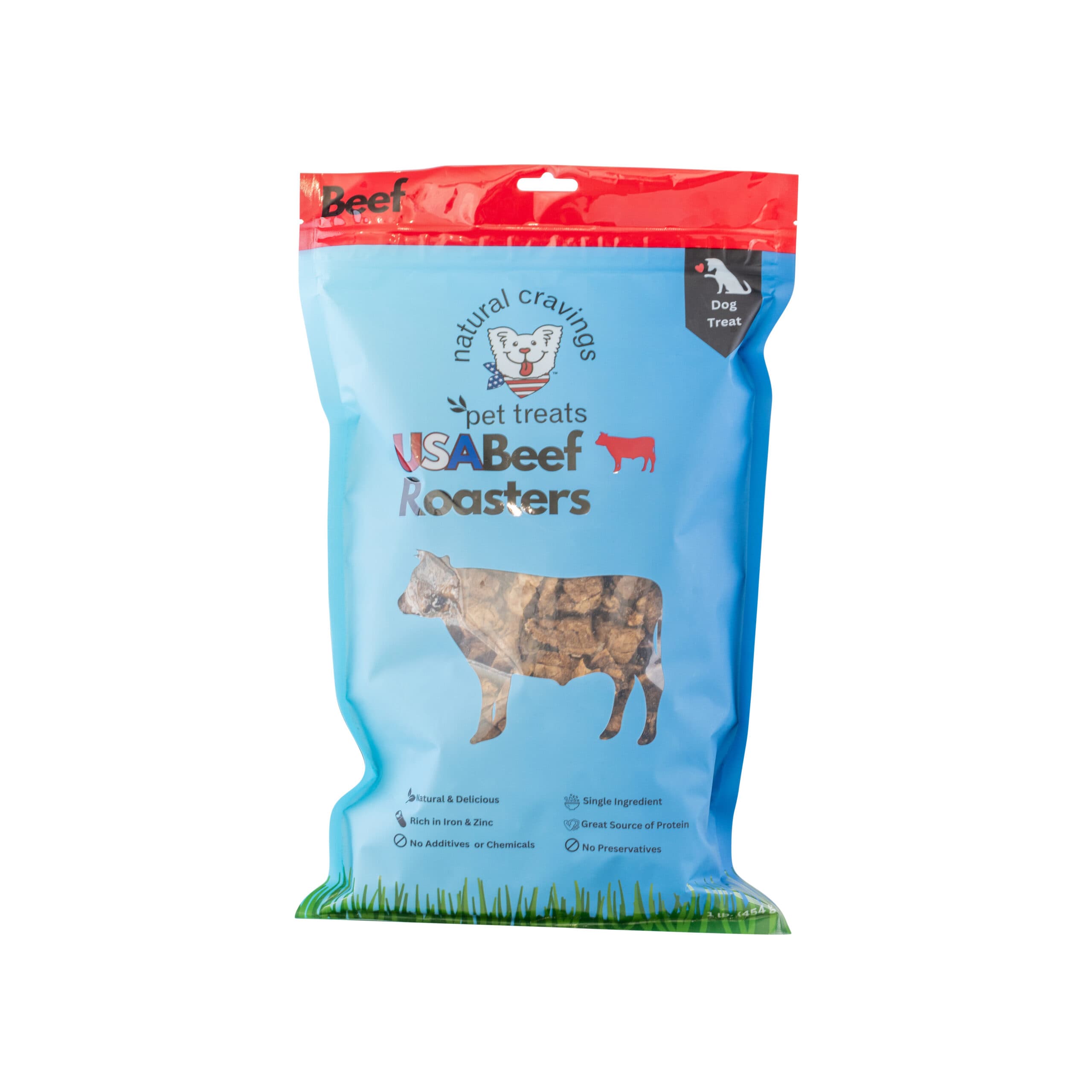 Natural Cravings - Beef Lung Roasters Treats for Dogs