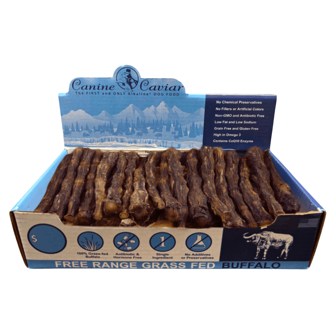 Canine Caviar - 6" California Rolls Water Buffalo Tail