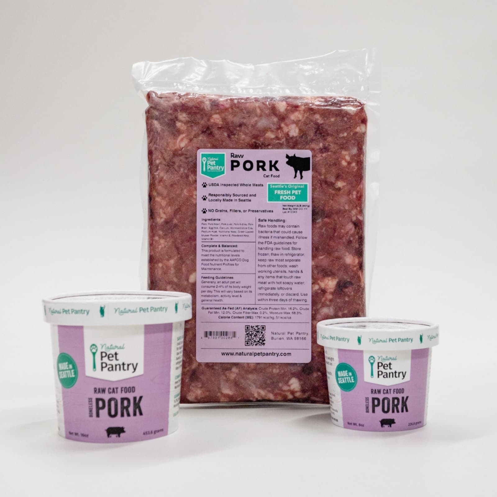 Boneless Pork Raw Cat Food