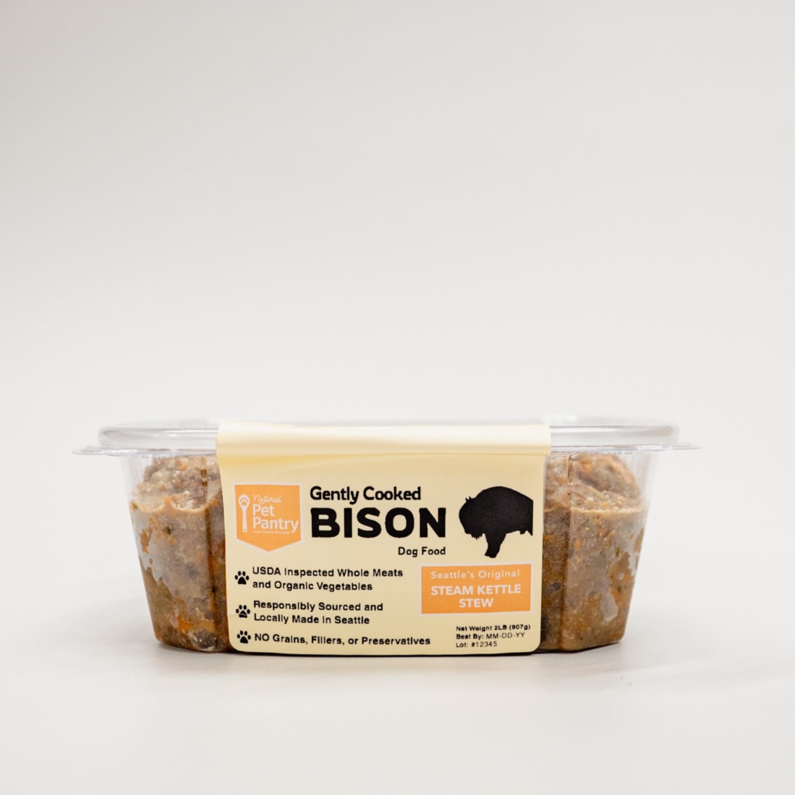 Bison Stew Cooked Dog Food