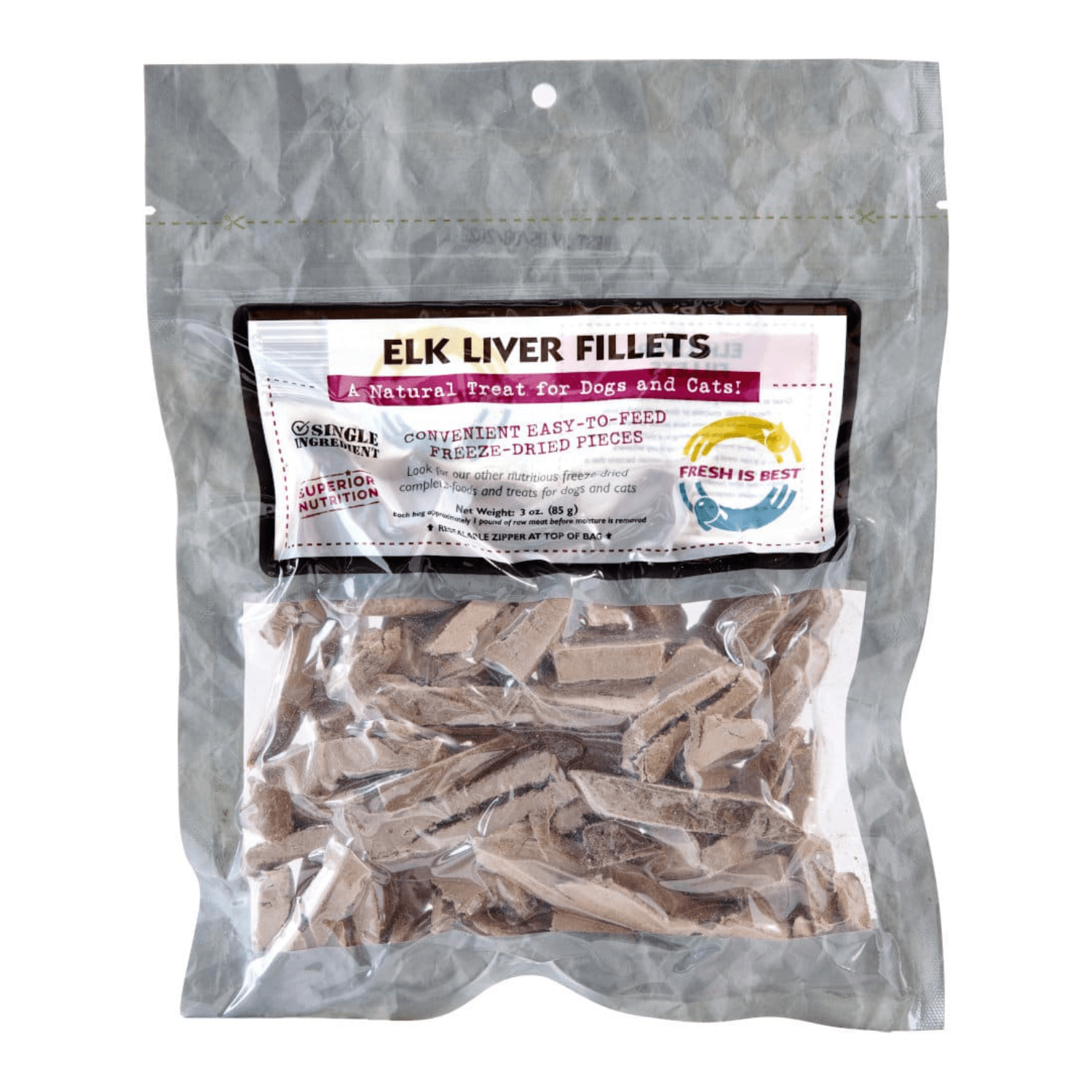 Fresh Is Best - Freeze Dried Elk Liver Fillets