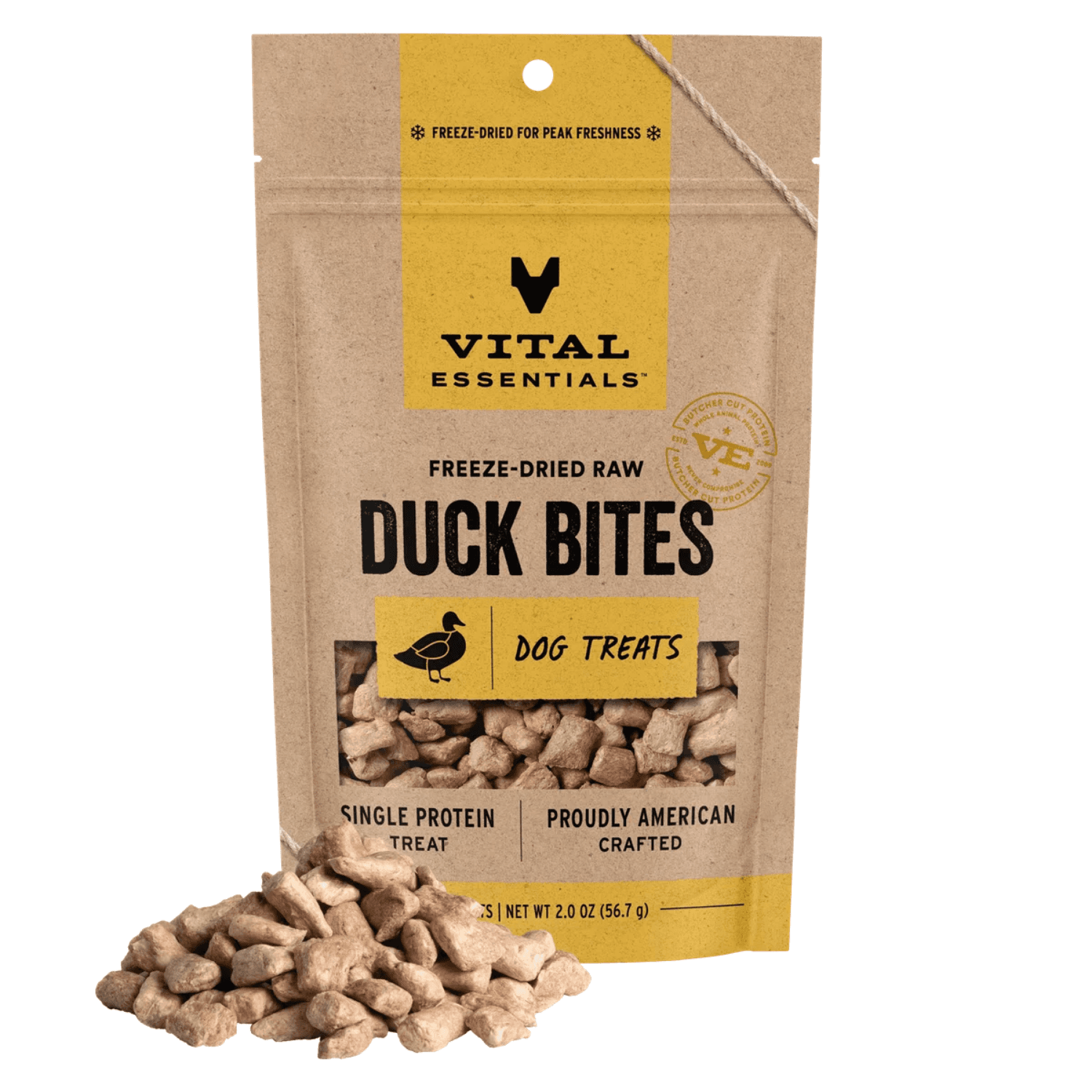 Vital Essentials - Freeze Dried Duck Treats for Dogs