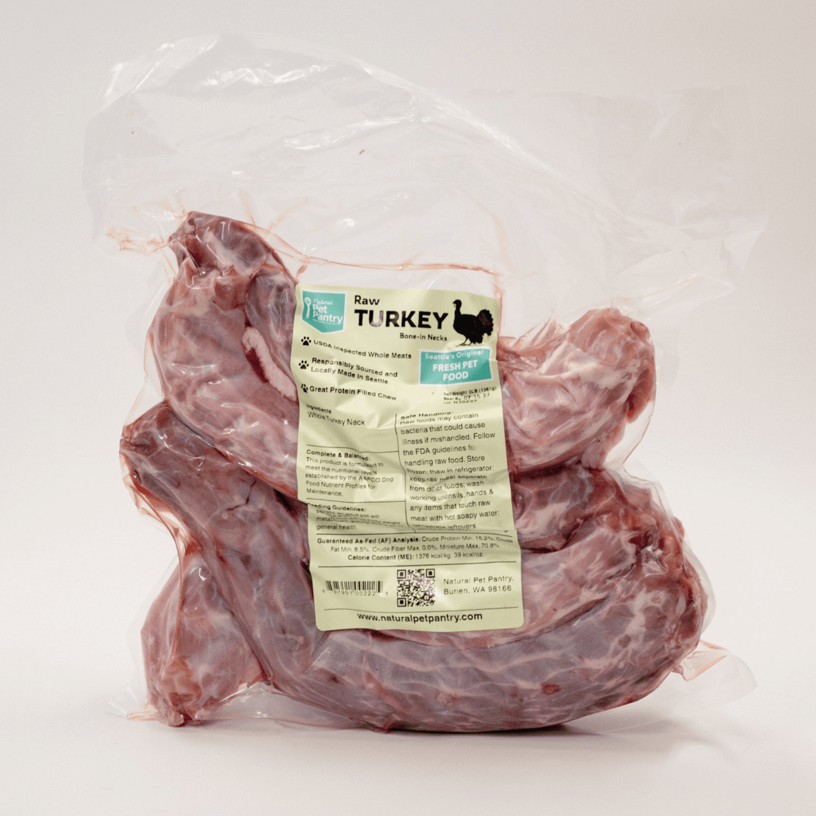 Meaty Raw Turkey Necks