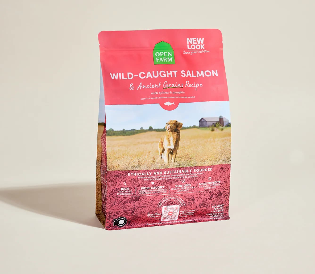 Open Farm - Wild Caught Salmon Grain Inclusive Kibble