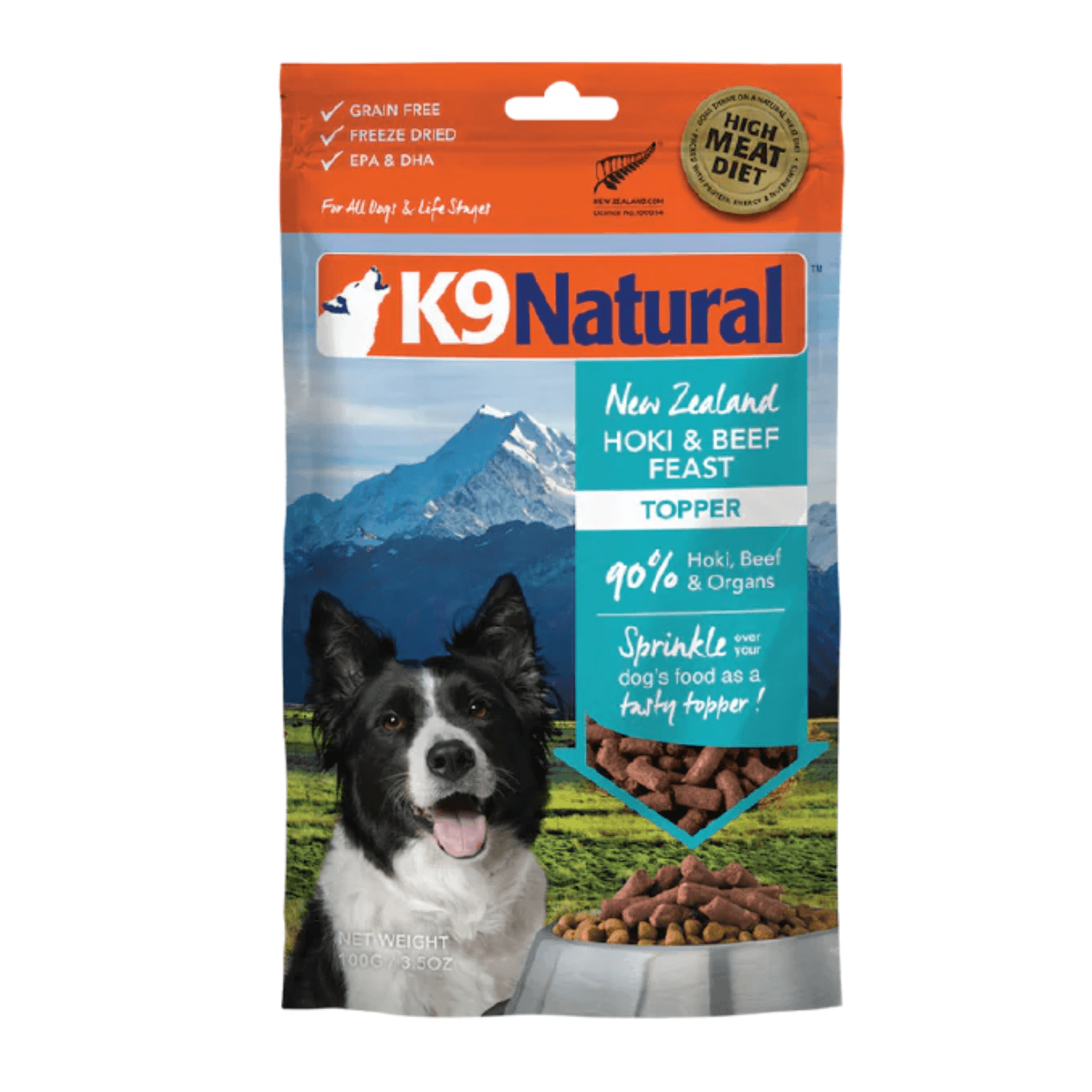 K9 Natural -Freeze Dried Beef & Hoki Feast