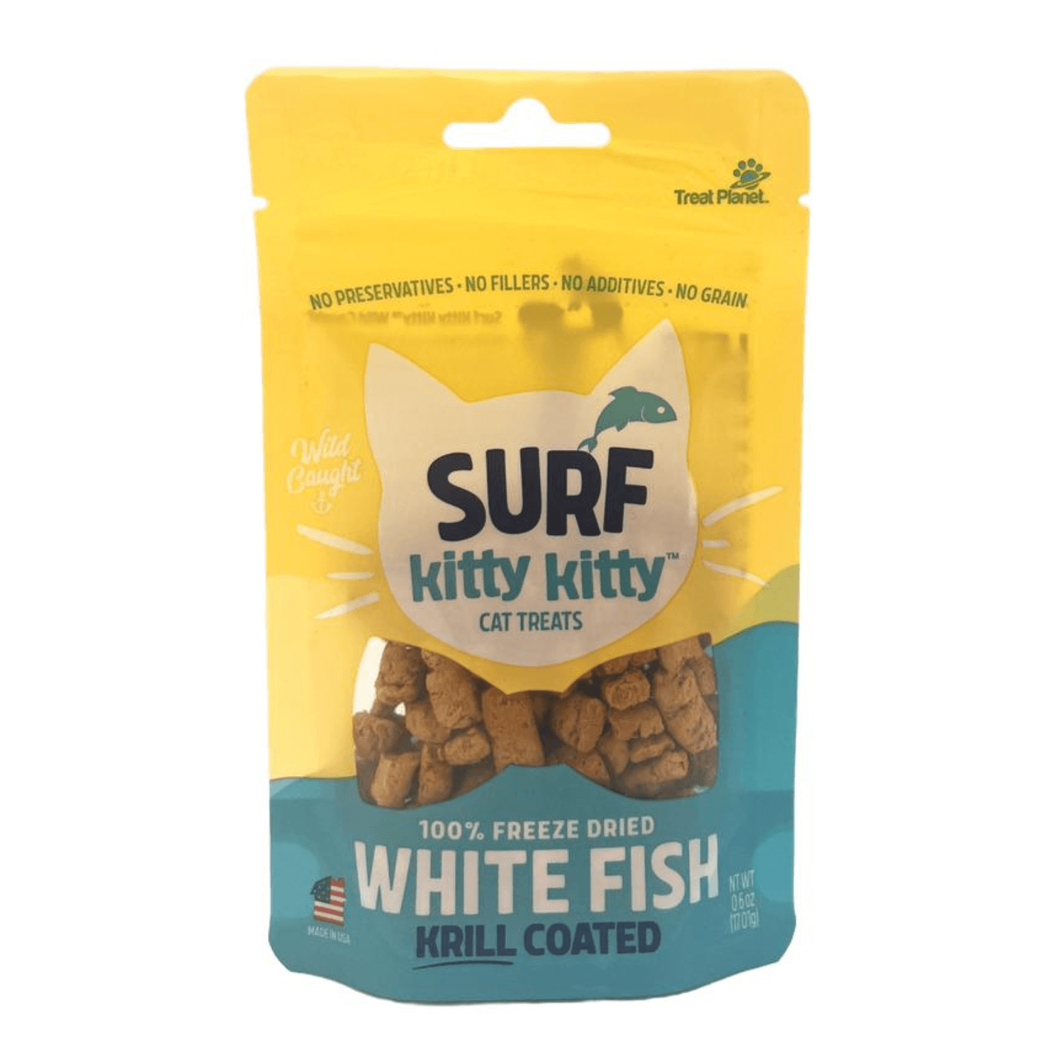 Treat Planet - Surf Kitty Kitty Krill Coated White Fish Treats