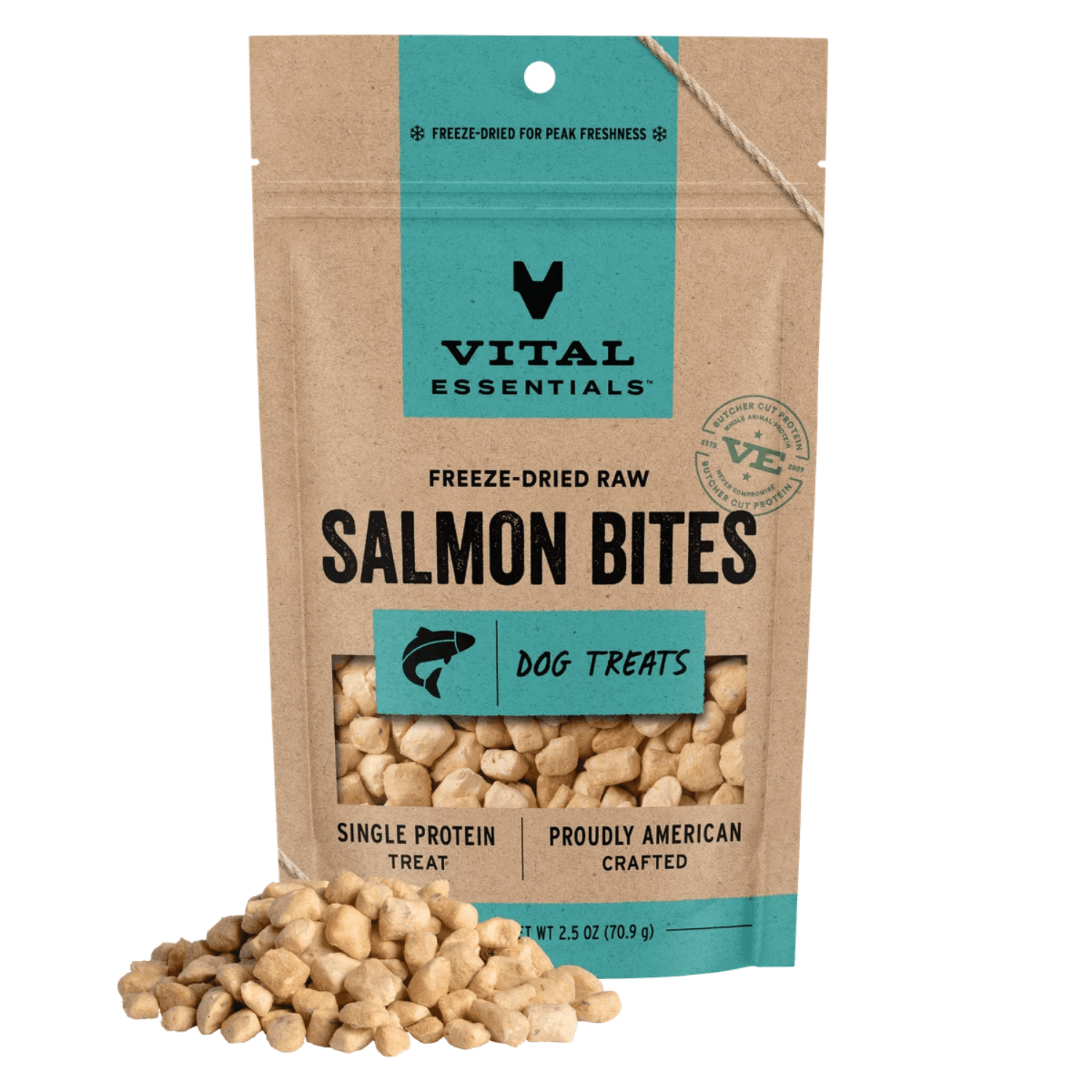 Vital Essentials - Freeze Dried Salmon Bites for Dogs