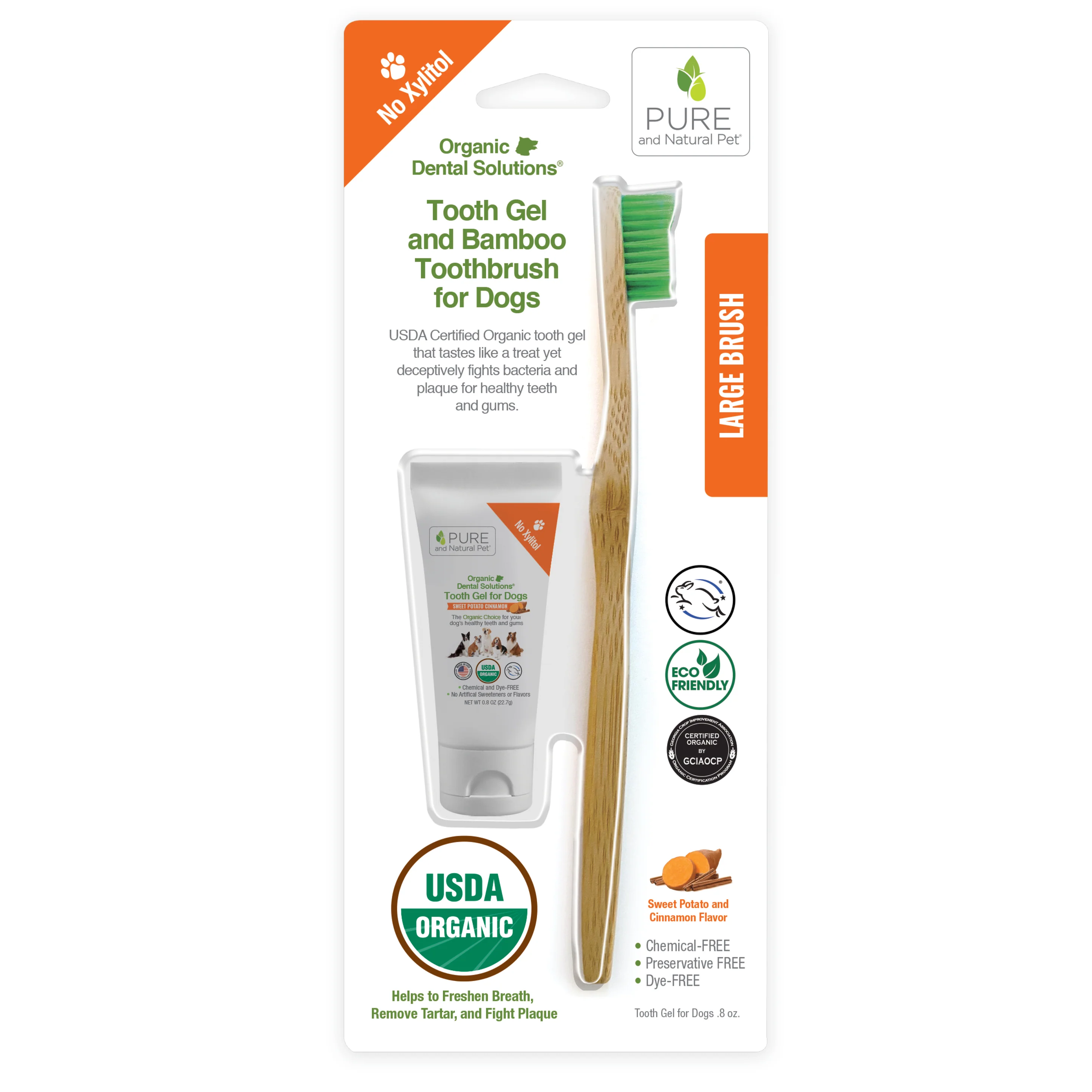 Pure & Natural - Bamboo Toothbrush & Tooth Gel