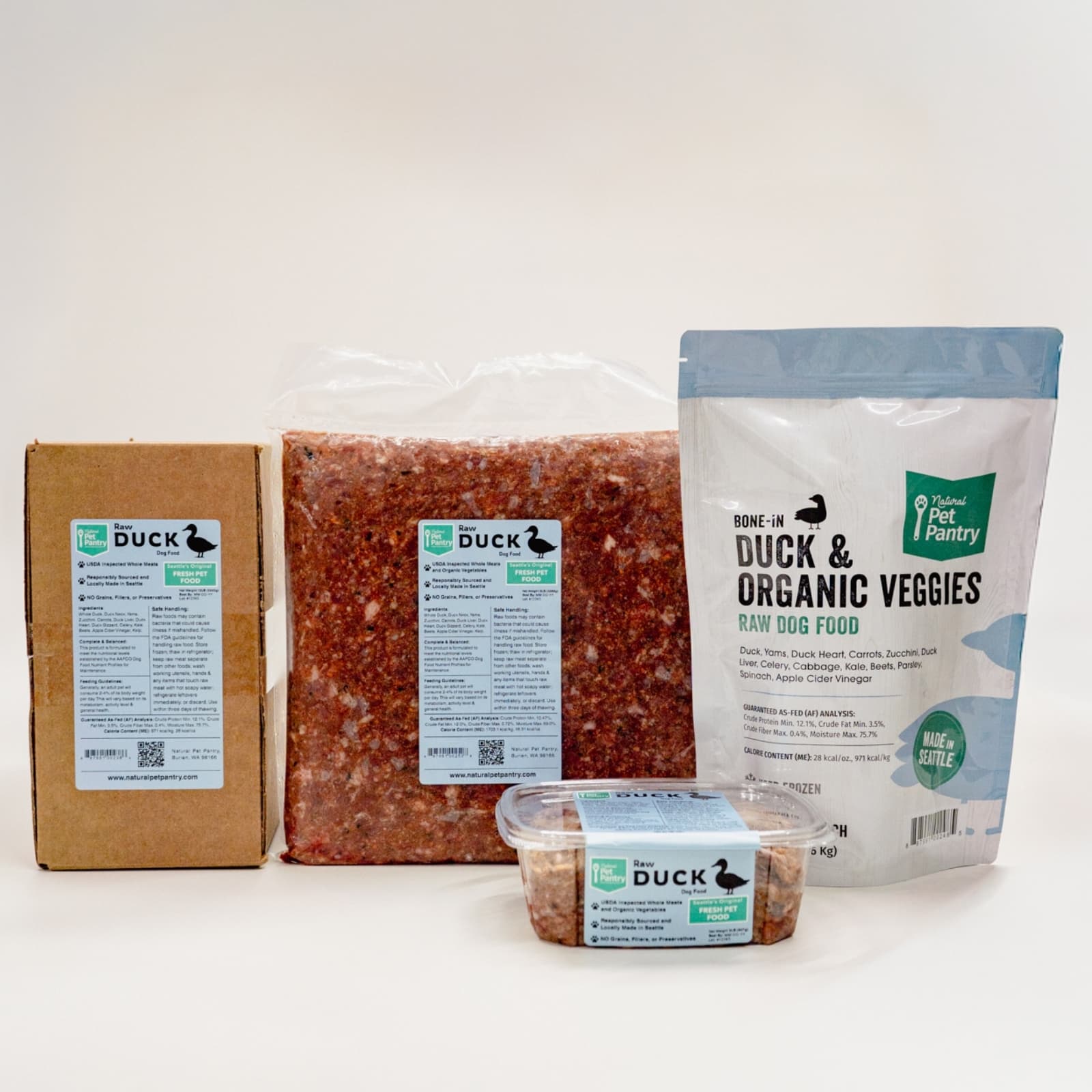 Duck w/ Bone Raw Dog Food