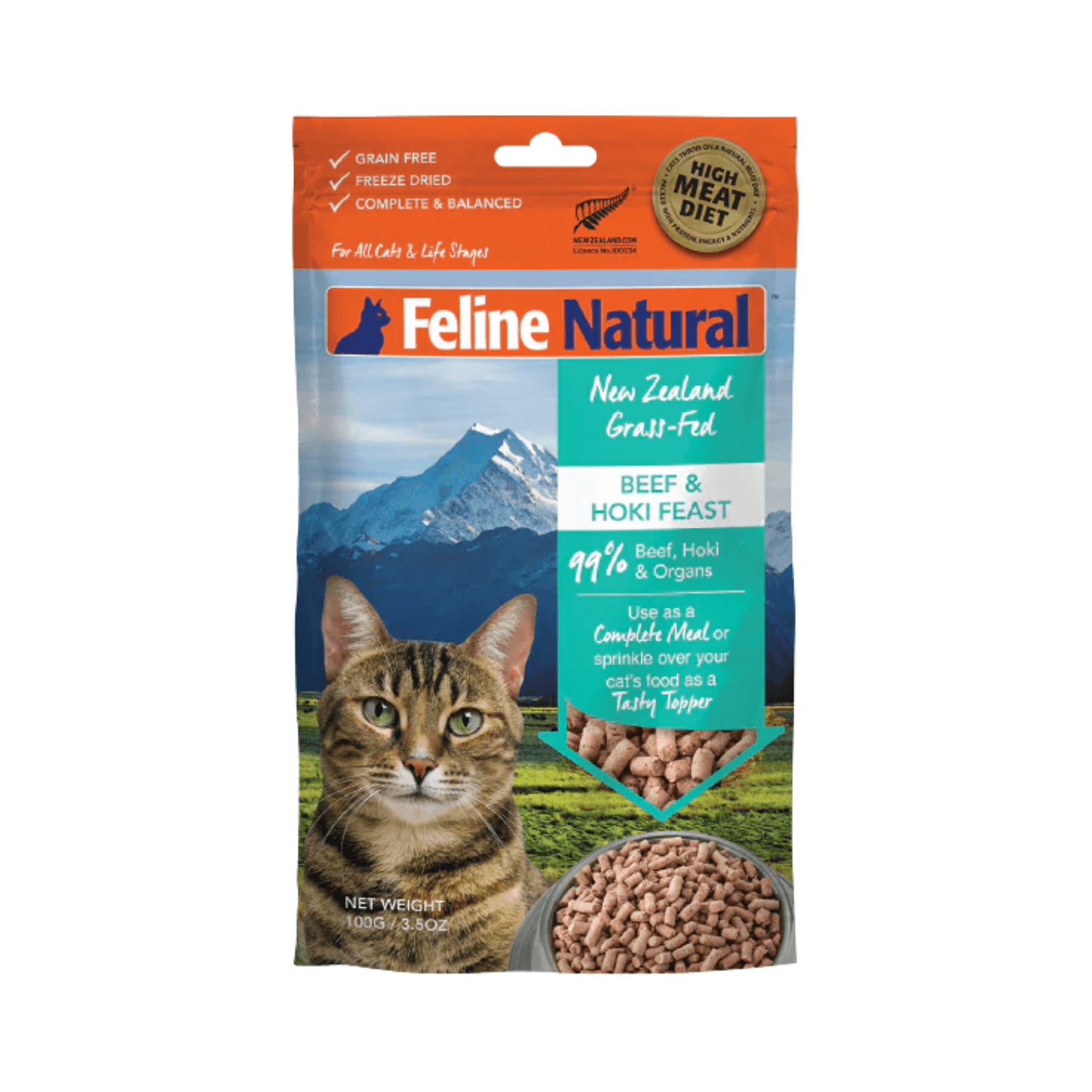 Feline Natural - Freeze Dried Beef and Hoki Feast