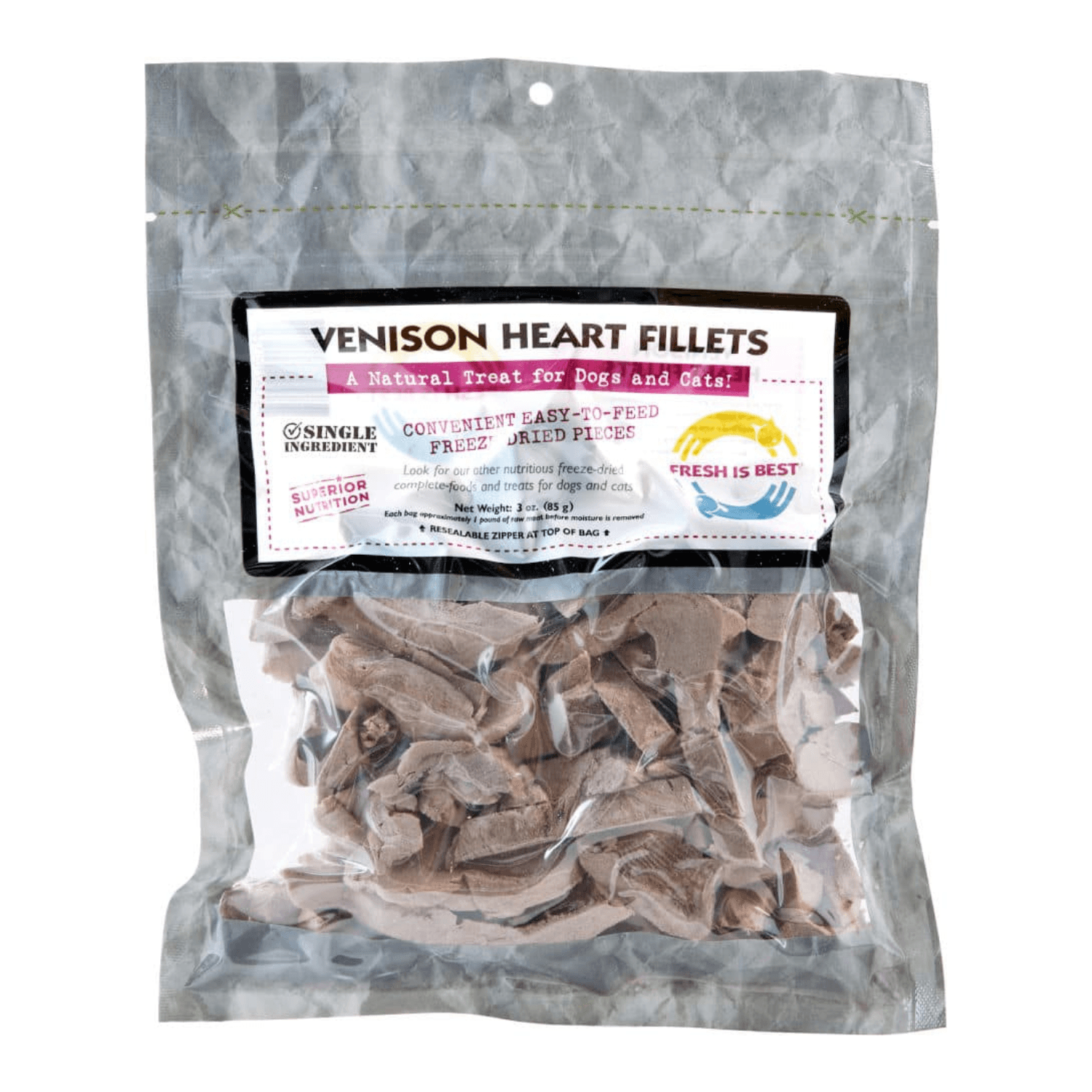 Fresh Is Best - Freeze Dried Venison Heart Fillets