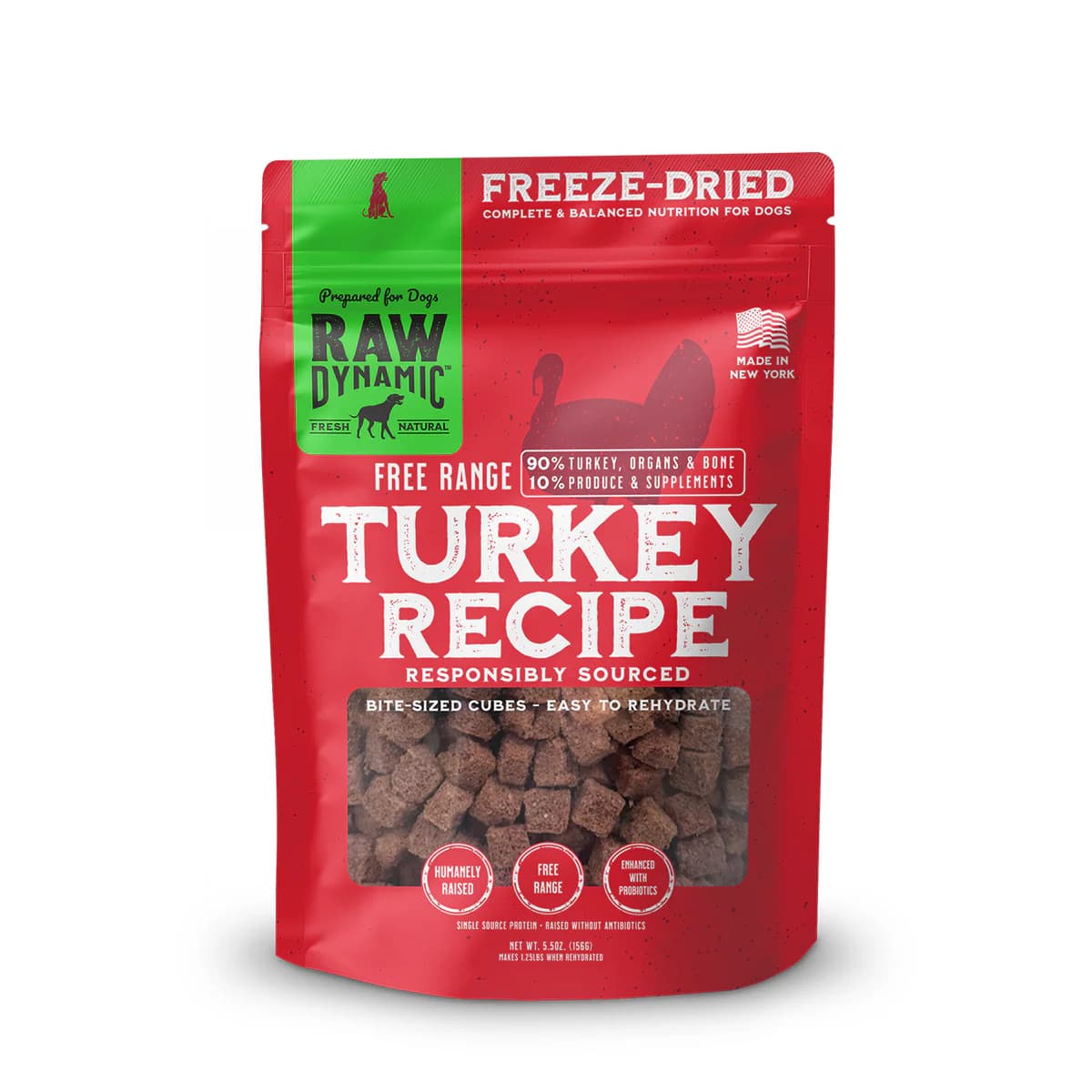 Raw Dynamic - Freeze Dried Turkey Dog Food