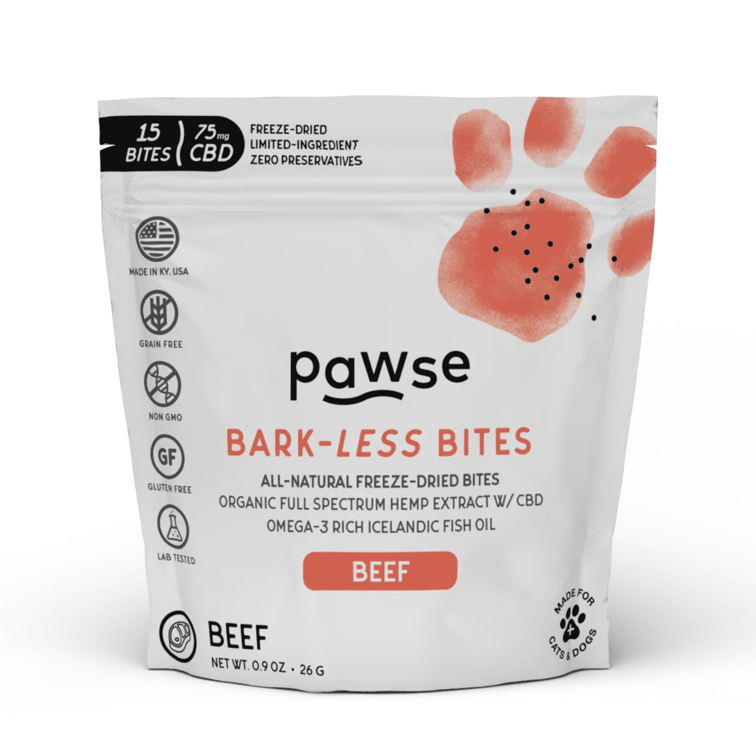 Pawse - 5mg CBD Infused Beef Bites