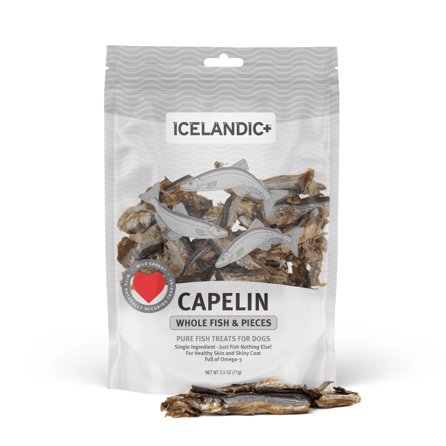 Icelandic- Capelin Whole Fish Cat Treats