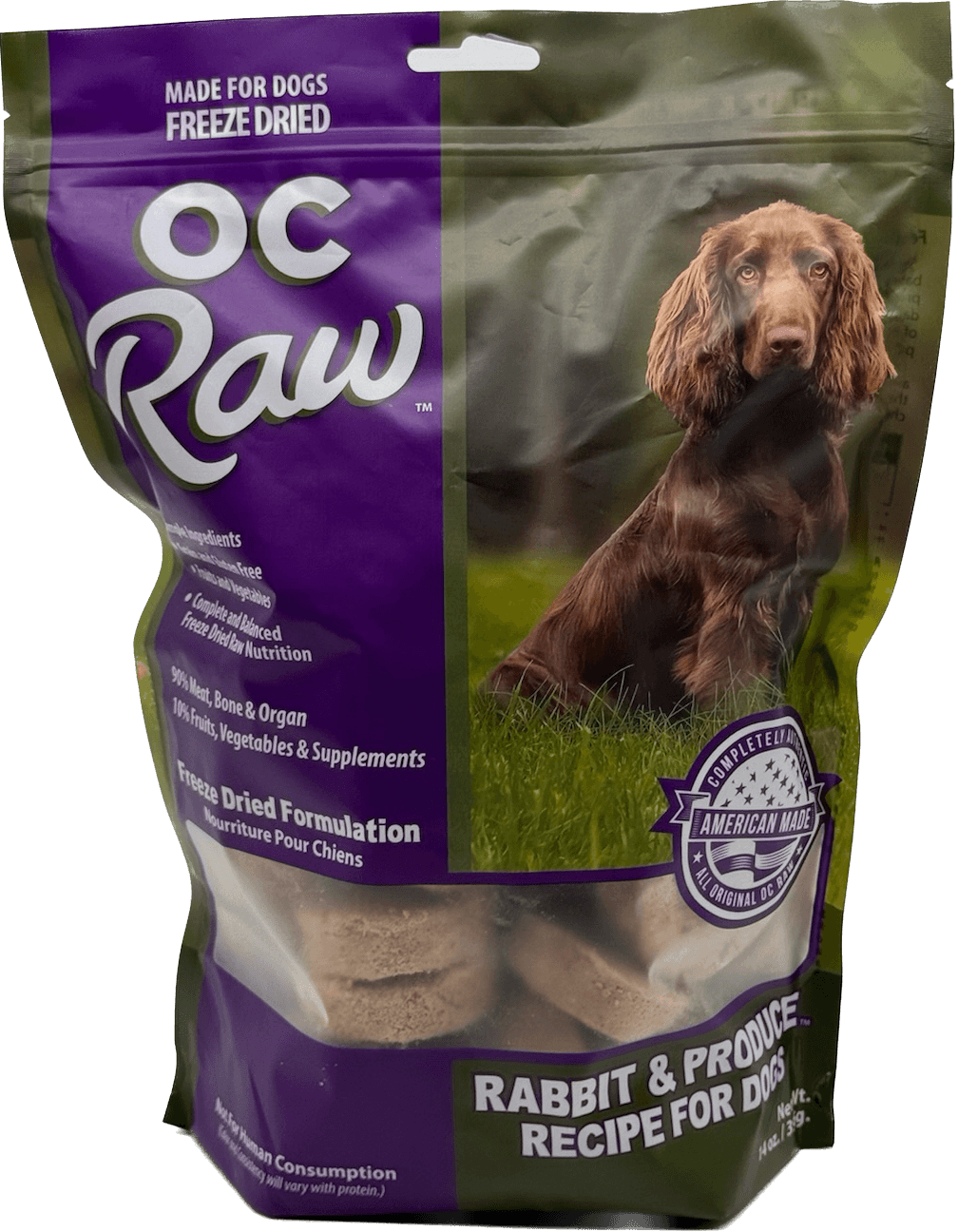 OC Raw - Freeze Dried Meals for Dogs Rabbit & Produce Sliders