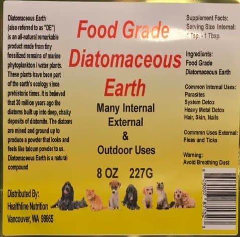 Healthline Nutrition - Food Grade Diatomaceous Earth