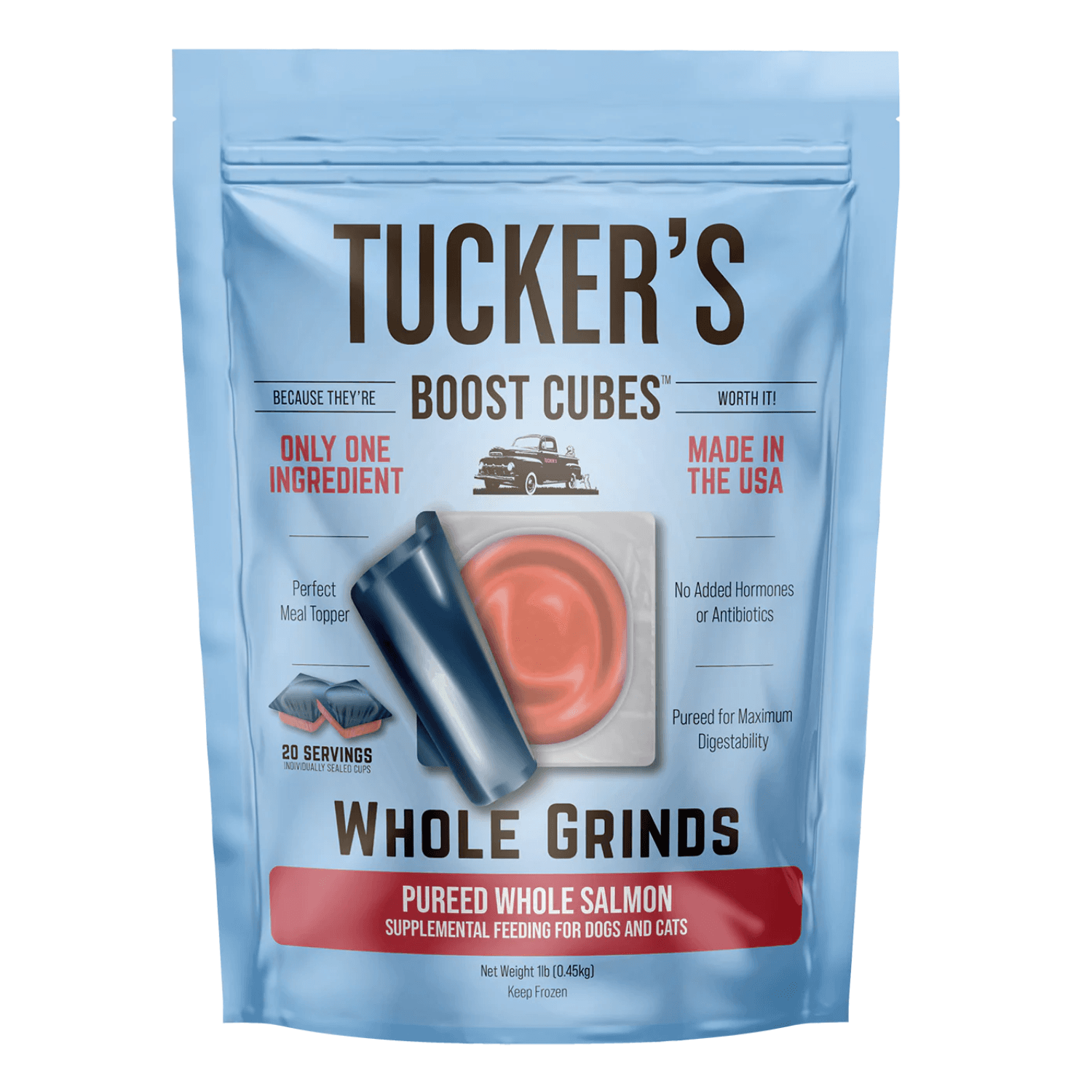 Tuckers - Boost Cubes Whole Grinds, Pureed Whole Salmon