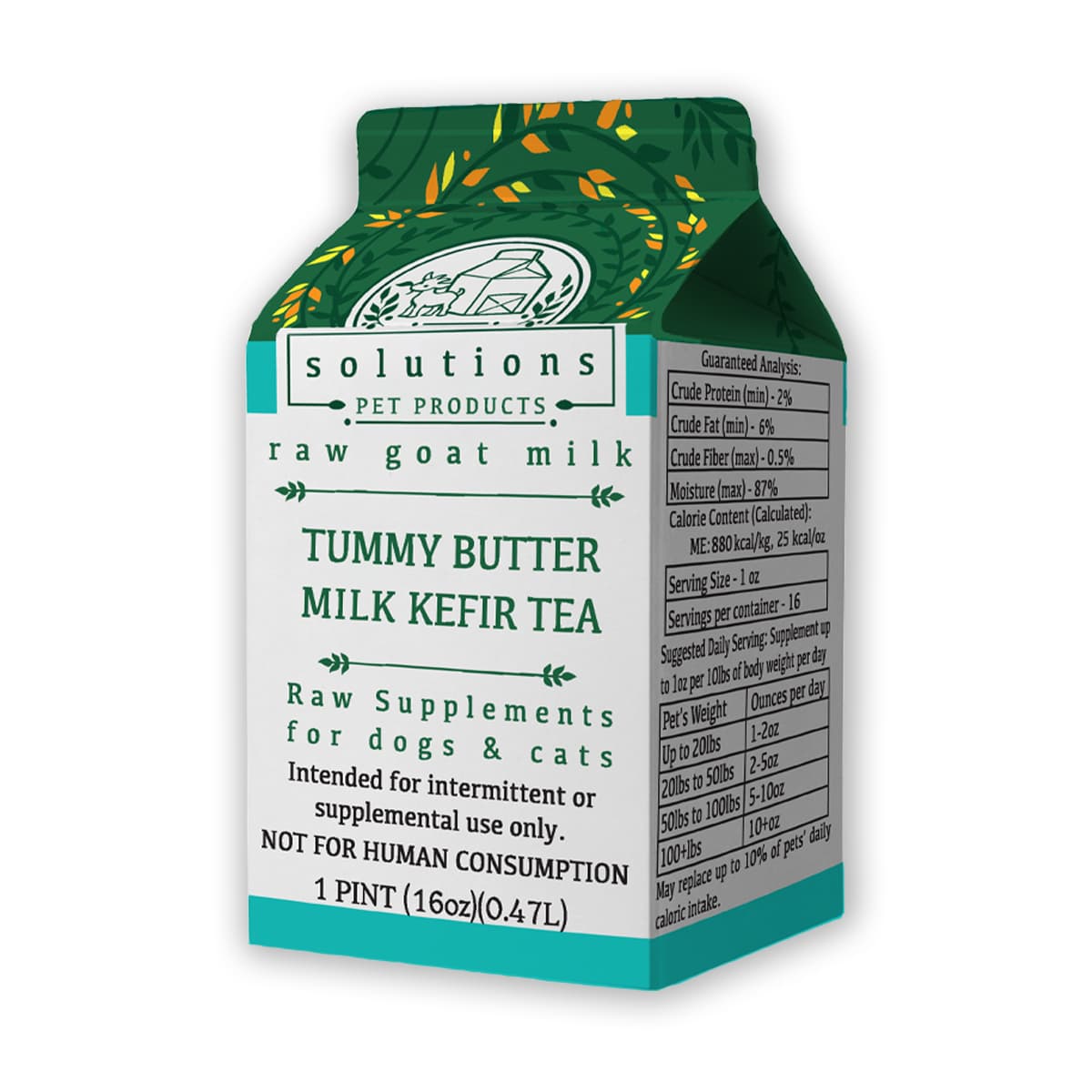 Solutions Pet Products - Tummy Butter Kefir Tea