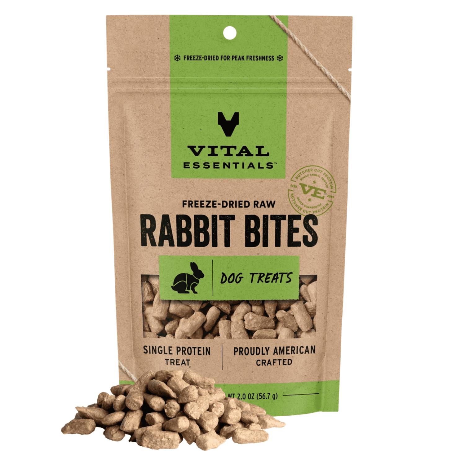 Vital Essentials - Freeze Dried Rabbit Treats for Dogs