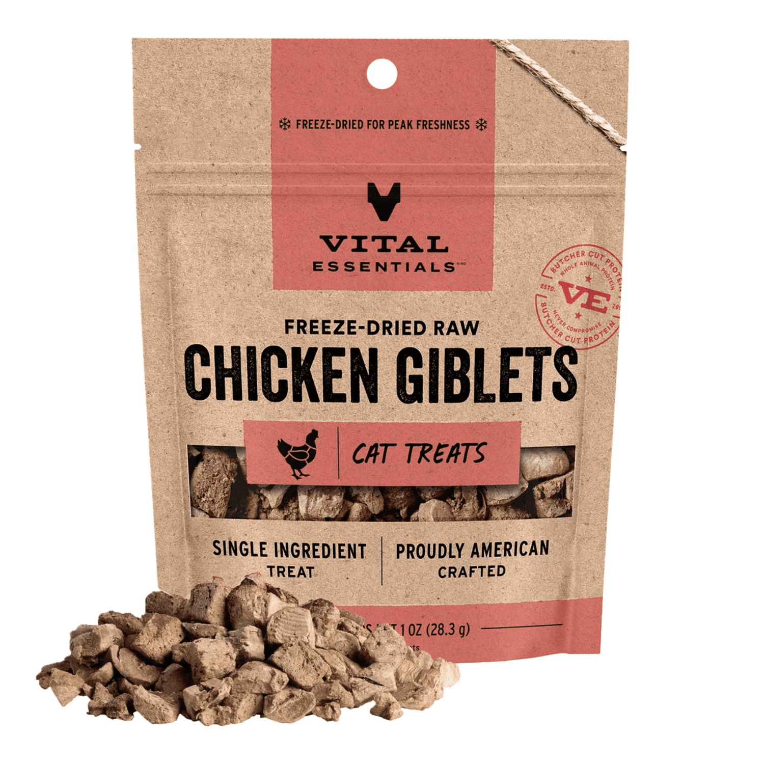 Vital Essentials - Freeze Dried Chicken Giblet Treats for Cats