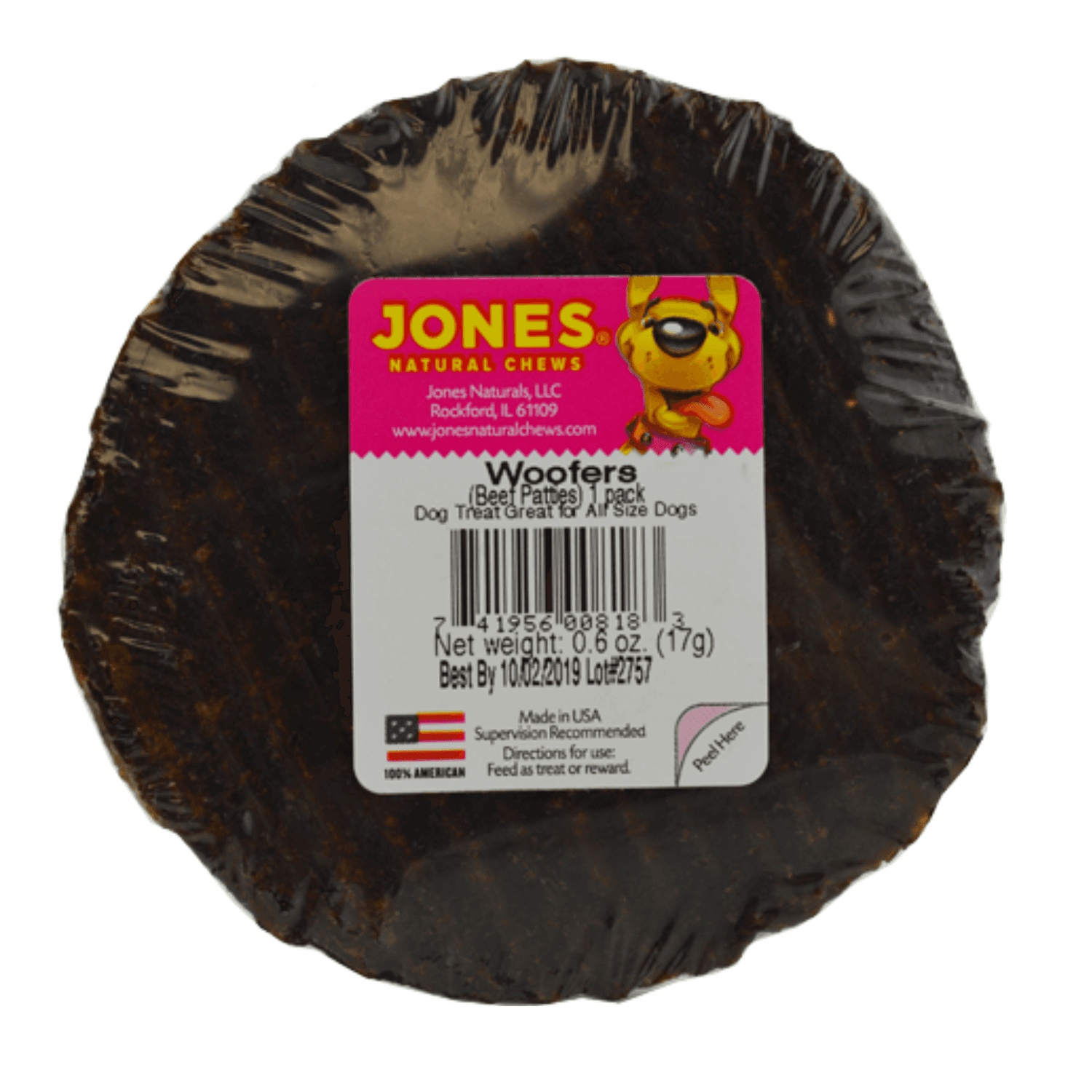 Jones Natural Chews - Beef Woofer
