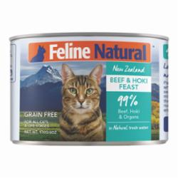 feline natural canned beef & hoki