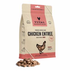 vital essentials freeze dried chicken dog mini nibs 1 lb
