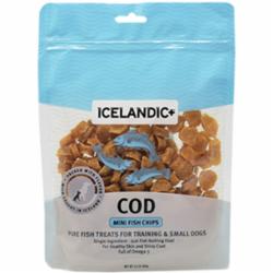 icelandic mini cod chips dog treats 2.5 oz