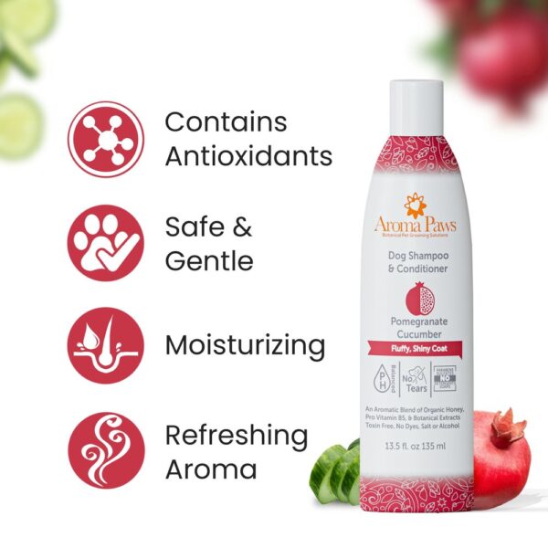 aroma paws shampoo pomegranate and cucumber