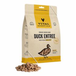 vital essentials freeze dried duck dog mini nibs 1 lb