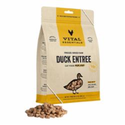 vital essentials freeze dried duck cat nib 12 oz