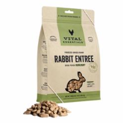 vital essentials freeze dried rabbit dog mini nibs 14 oz