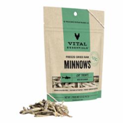 vital essentials freeze dried minnows cat treats 0.5 oz