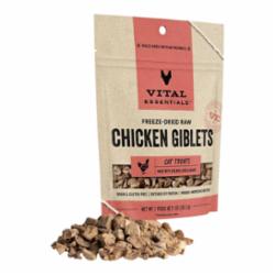 vital essentials freeze dried chicken giblet cat treats 1 oz