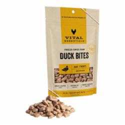 vital essentials freeze dried duck nibs dog treats 2 oz (duplicate imported from woocommerce)