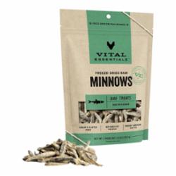 vital essentials freeze dried minnows dog treats 2.5 oz