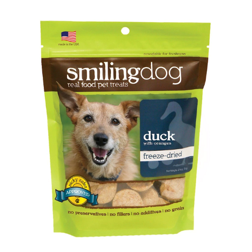 smiling dog fd duck & orange 2.5 oz.