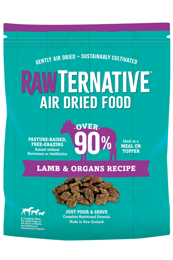 rawternative air dried lamb & organ dog food