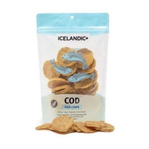 icelandic mini cod chips dog treats 2.5 oz