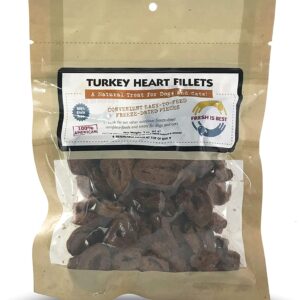 fresh is best freeze dried turkey heart filets