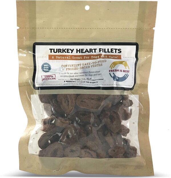 fresh is best freeze dried turkey heart filets